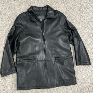 Relativity Women’s Size S Black Genuine Leather Jacket